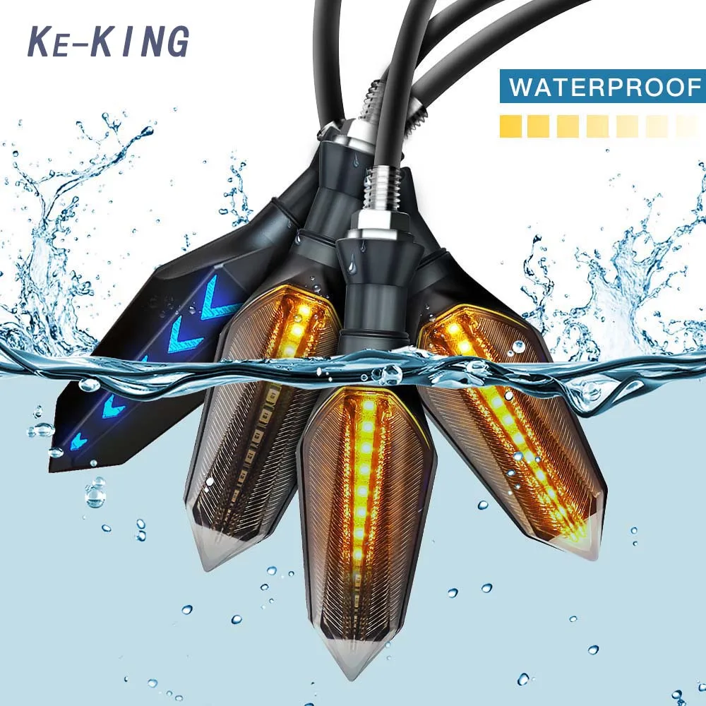 

Motorcycle LED Turn Signal Light Blade Lamp Indicator Blinker Waterproof FOR YAMAHA XMAX300 YZF-R125 XT 600 XSR 700 XSR900