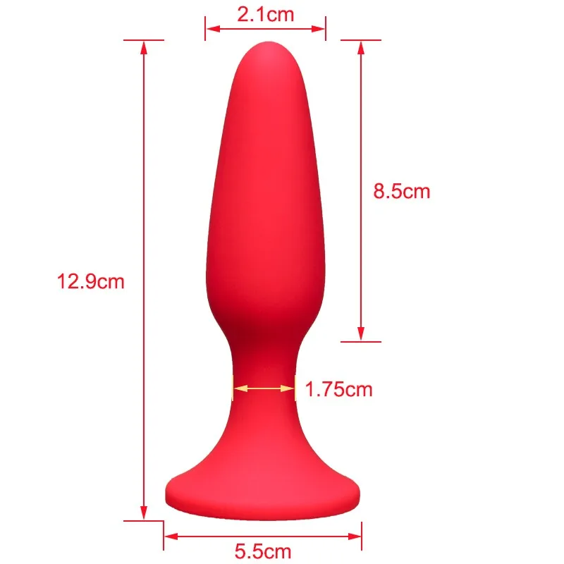 Унисекс мягкая силиконовая Анальная пробка фаллоимитатор массаж простаты