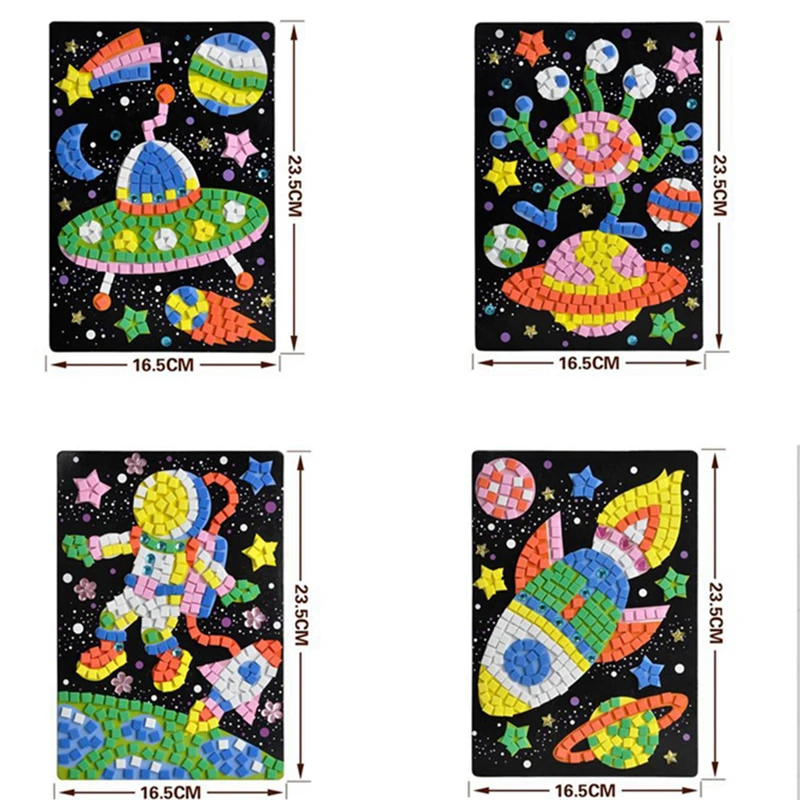 Стикер мозаики пазлы обучающая игрушка для детей детские игрушки 3D стикер