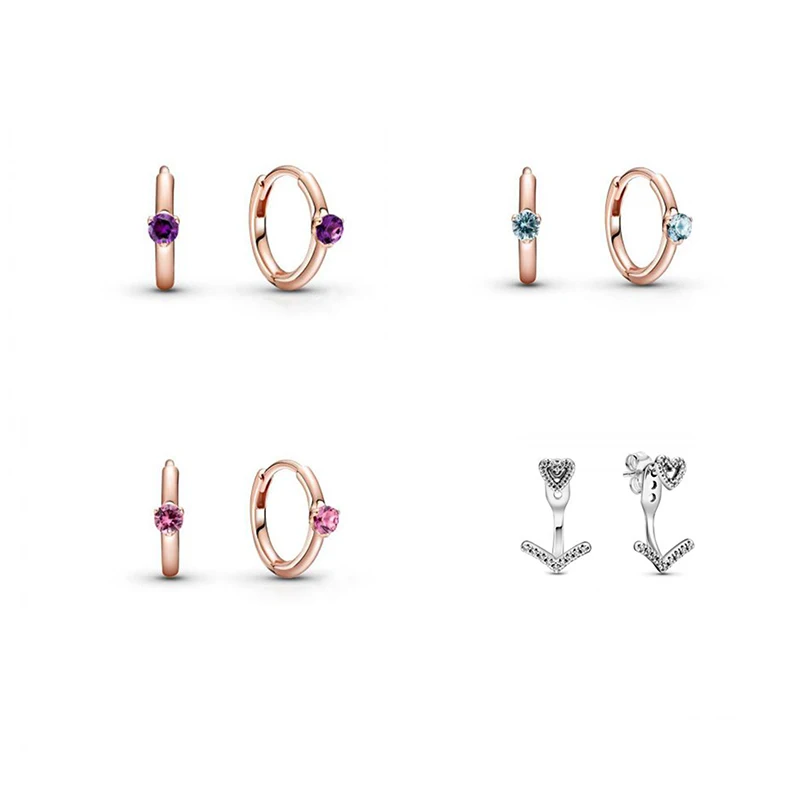 

The New Simple And Generous Valentines Day Zircon Earrings, Elegant And Elegant Jewelry, A Versatile Gift For Your Wife