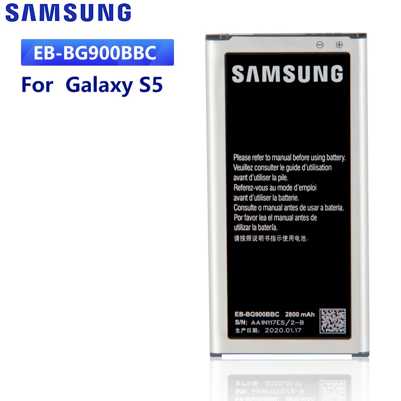 Оригинальная Аккумуляторная батарея для SAMSUNG GALAXY S5 9006V 9006W 9008W G900F G900S функция NFC|6v