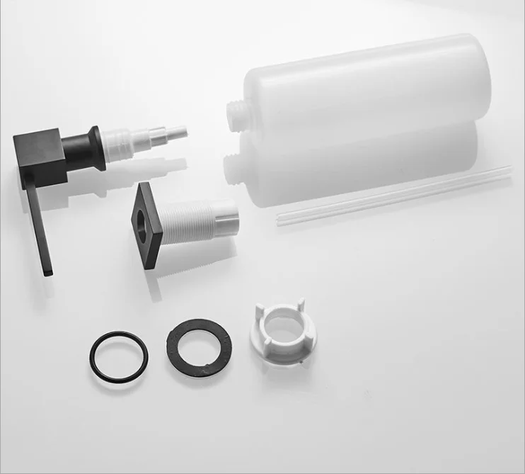 

Asras Brass Forged Soap Dispenser Silver Matt Black