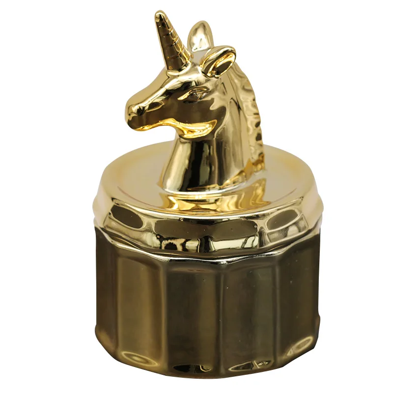 Новые инструменты для свечей чашка в виде единорога позолоченная керамическая