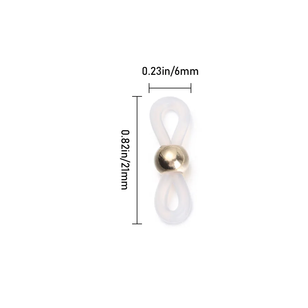 50 шт. очки с цепочкой заканчивается фиксатор Ушные крючки рюмка разъемы