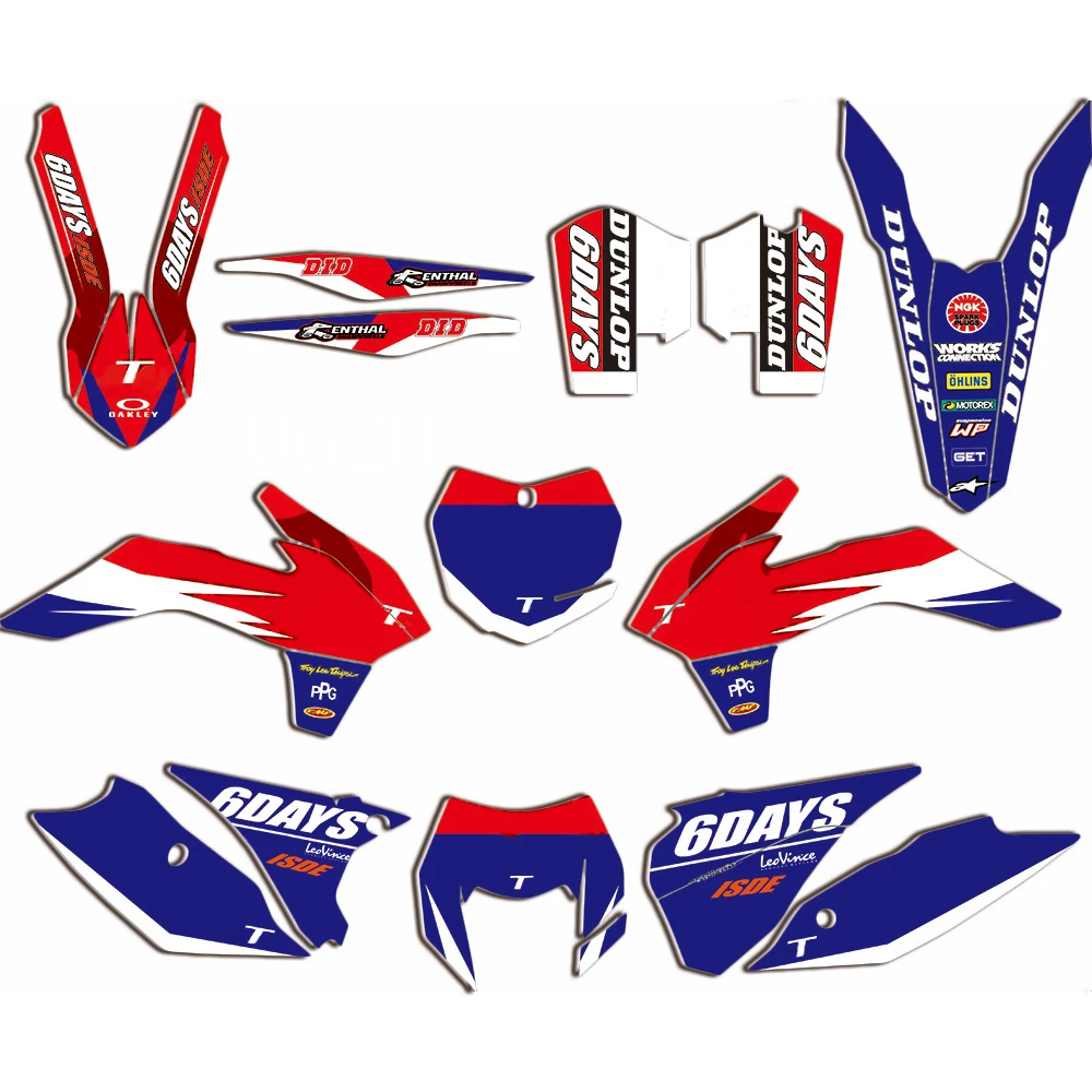 for KTM EXC XCW XCF-W 2014 2015 2016 Decal Kit Motocross Racing Fairing Sticker 3M Team Background Graphics 125 250 350 450 | Автомобили и