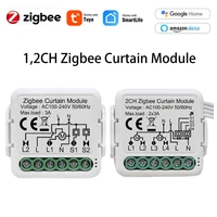 tuya zigbee 3 0 smart 12 gang curtain switch module 2 way control smart life app remote 100 240v diy mini with alexa googlehome