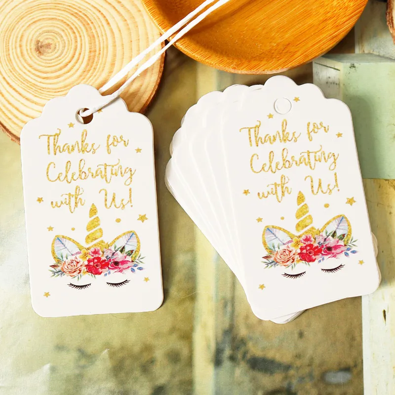 50 шт. милые Мультяшные закладки с фламинго единорогом спасибо канцелярские