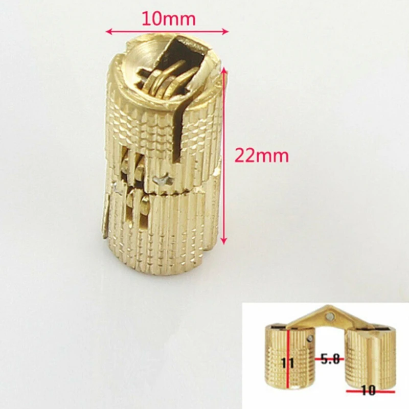 Copper Hinge Invisible Concealed Cabinet Sturdy Home Furniture Metal Gift Box Hardware 1pc DIY | Обустройство дома