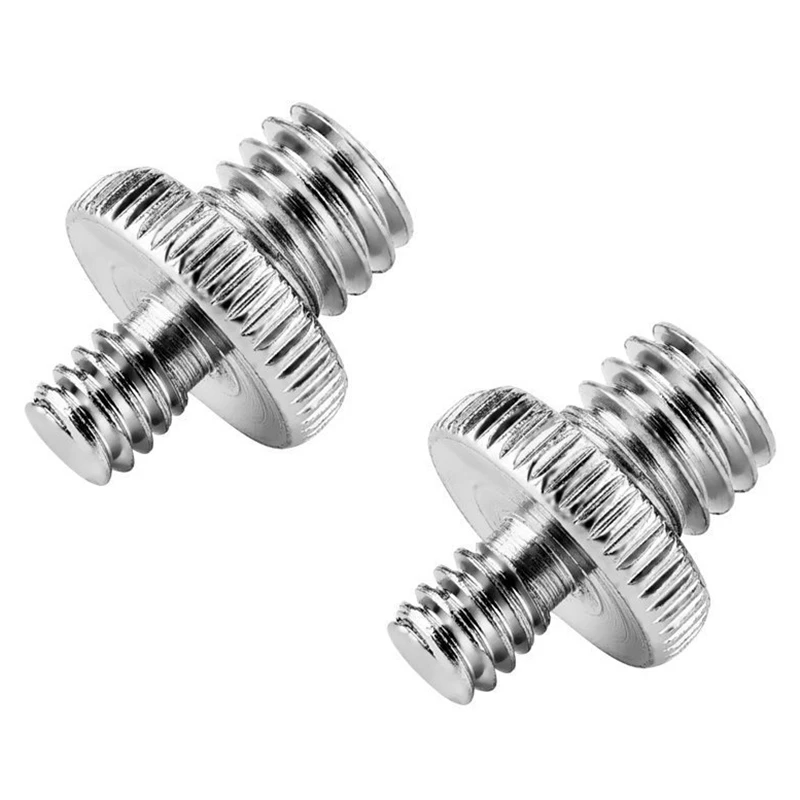 

1/ 4 Inch Male to 1/ 4 inch Male Screw 1/ 4 Inch Male to 3/ 8 Inch Male Threaded Screw Adapter for Camera/ Tripod/ Monopod/ Ball