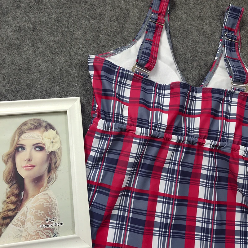 2020 Swimwear Women Swimsuit Plus Size Tankini Set Female Bathing Suit lattice Two-piece Summer Beachwear S-2XL | Спорт и