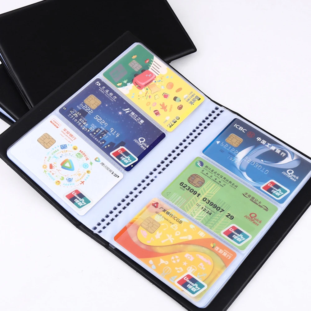 

Holds 180 Cards Business Journal Name Card Book Holder Storage Organizied Name Cards
