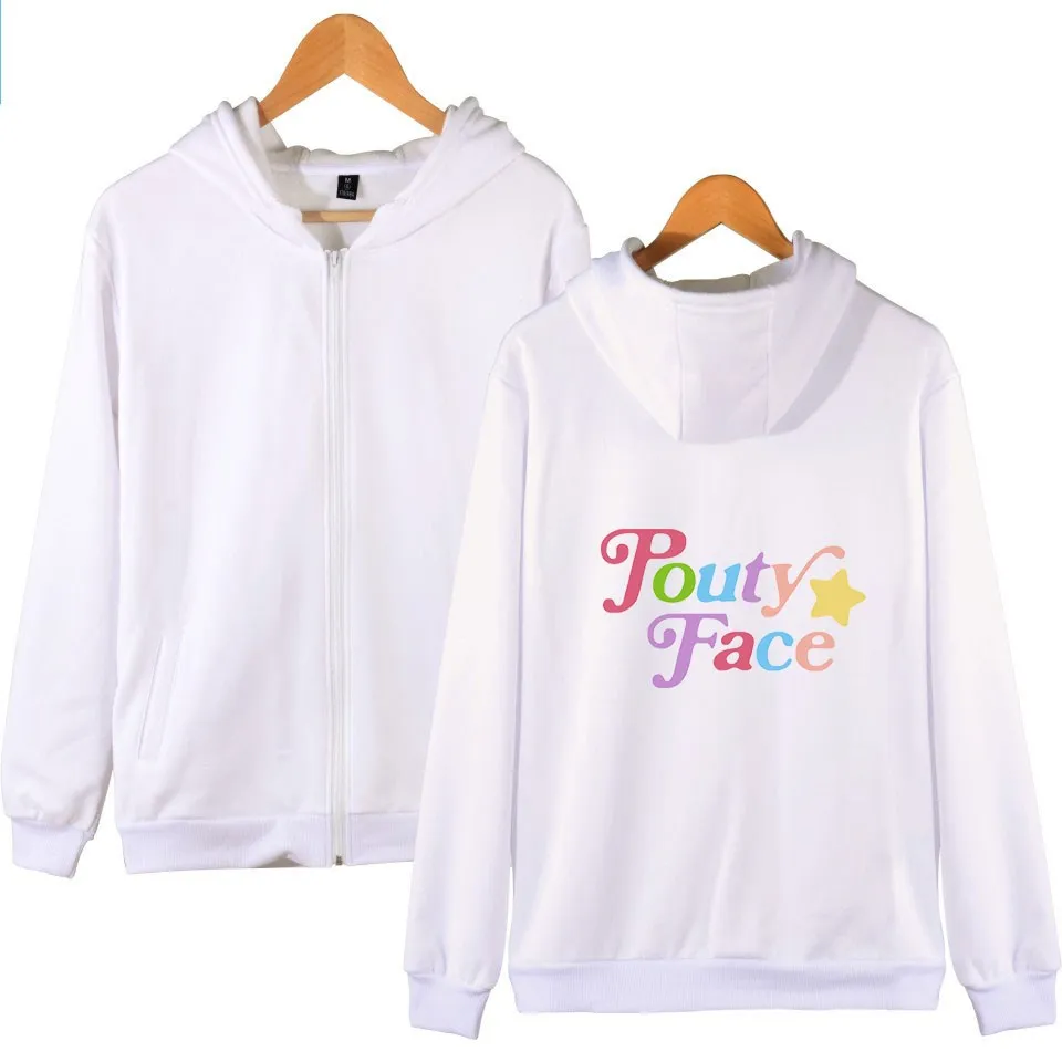 The Hype House Addison Rae Merch Hoodies Hooded Sweatshirts Men/Women Print Pouty Face Hoodie Fashion Unisex Tracksuit Clothes | Женская