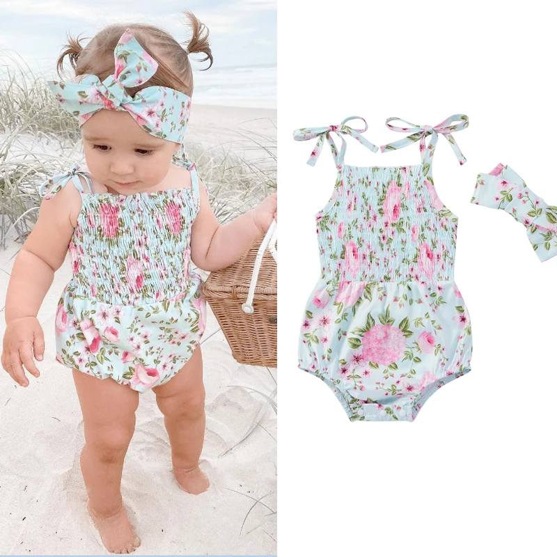 

2021-05-08 Lioraitiin 2 предмета в комплекте, красивые Стиль Одежда для маленьких девочек летнее платье с цветочным принтом без рукавов на подтяжках к...