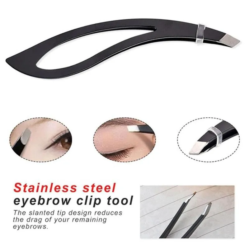 Пинцет для бровей волос Красота с наклоном заколкой Съемник Сталь заколки снятие