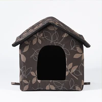 pet house waterproof oxford cloth dog cat house suitable for indoor and outdoor kennel mat windproof warm nest thickened tent