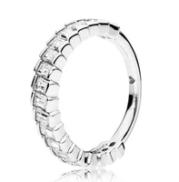 925 sterling silver pan ring glacial beauty rings with crystal for women wedding party gift europe fashion jewelry