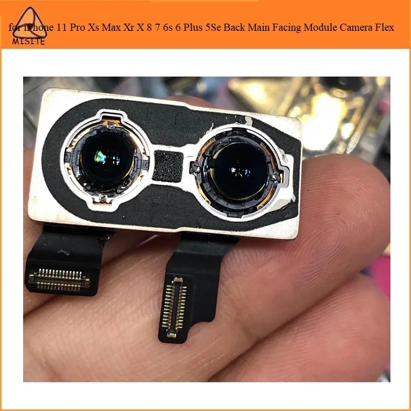 2 шт. протестированная оригинальная задняя камера Flex для iPhone 11 Pro Xs Max Xr X 8 7 6s 6 plus 5Se