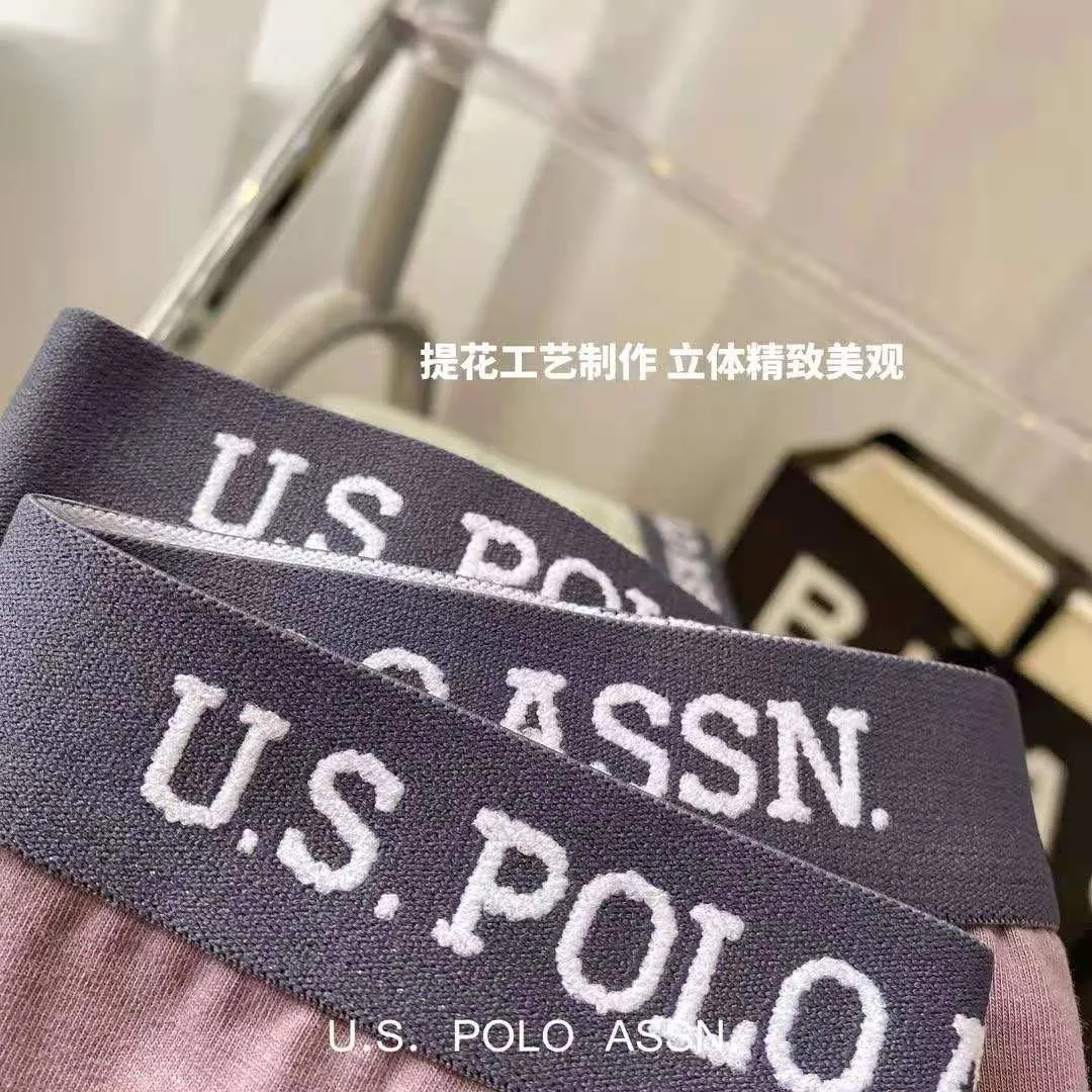 США Мужские свободные шорты Polo Assn. модные мягкие удобные с четырьмя углами