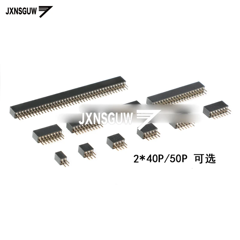 

5pcs 1.27mm spacing Double row female Straight Insert Female seat 2*40P/2*50P