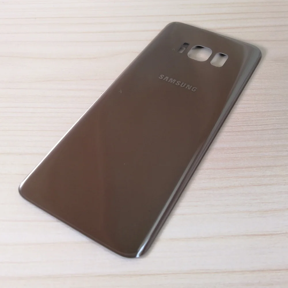 Оригинальный чехол для SAMSUNG Galaxy S8 G950 / Plus G955 Задняя стеклянная крышка аккумулятора