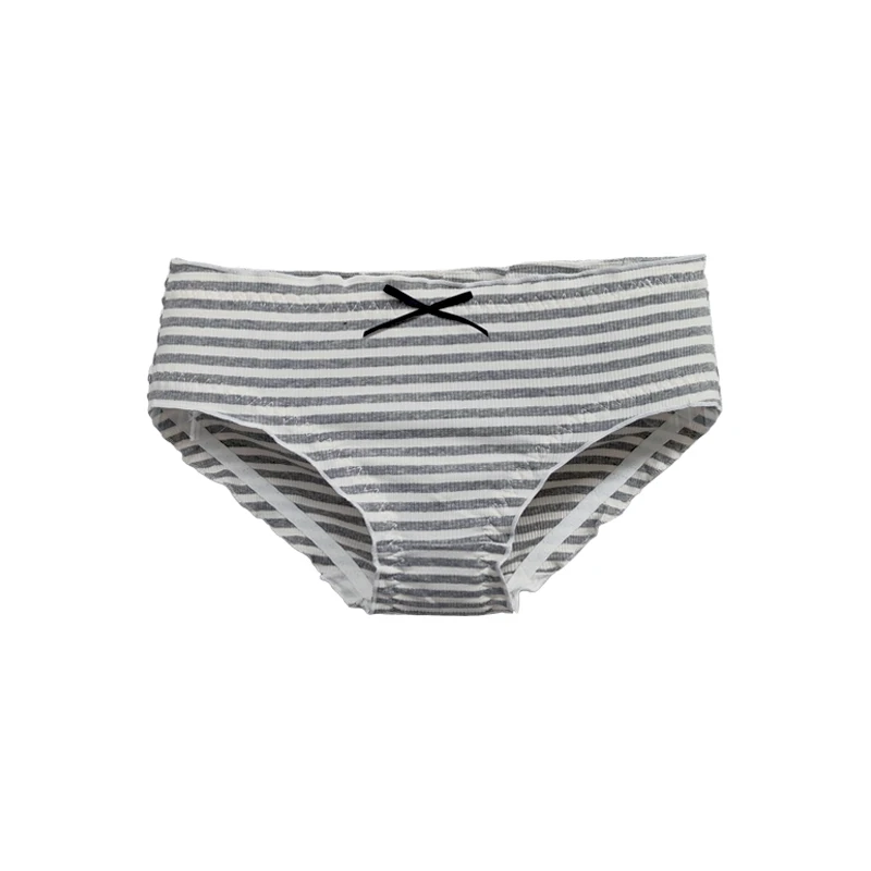 SP &amp CITY/простое бесшовное нижнее белье в полоску с бантом и оборками женские