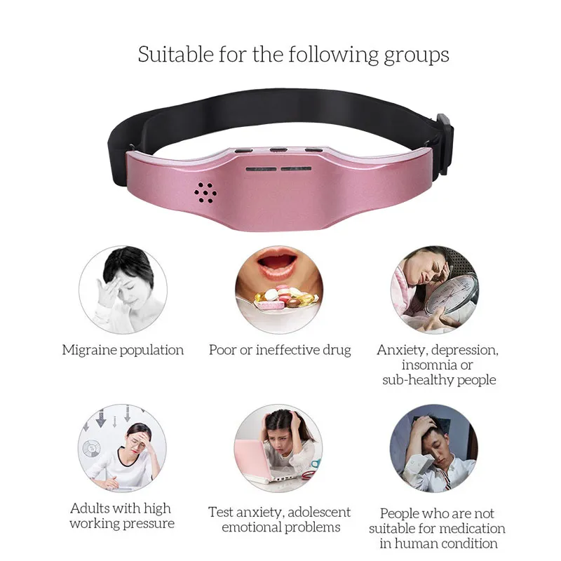 Электрический массажер для головы Sleep Monitor облегчение мигрени бессонница терапии