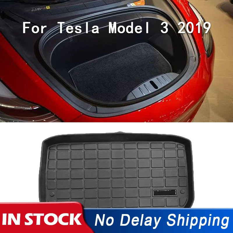Для Tesla Model 3 2019 TPE материал перед передним задним грузовым лотком коврик для