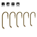 Крючок для вязания мушек Nymph, 50 шт.упак., для влажной рыбалки с колючей форелью, бронзового цвета, для заячьих ушей, размер 8, 12, 14, 16, 18, 20