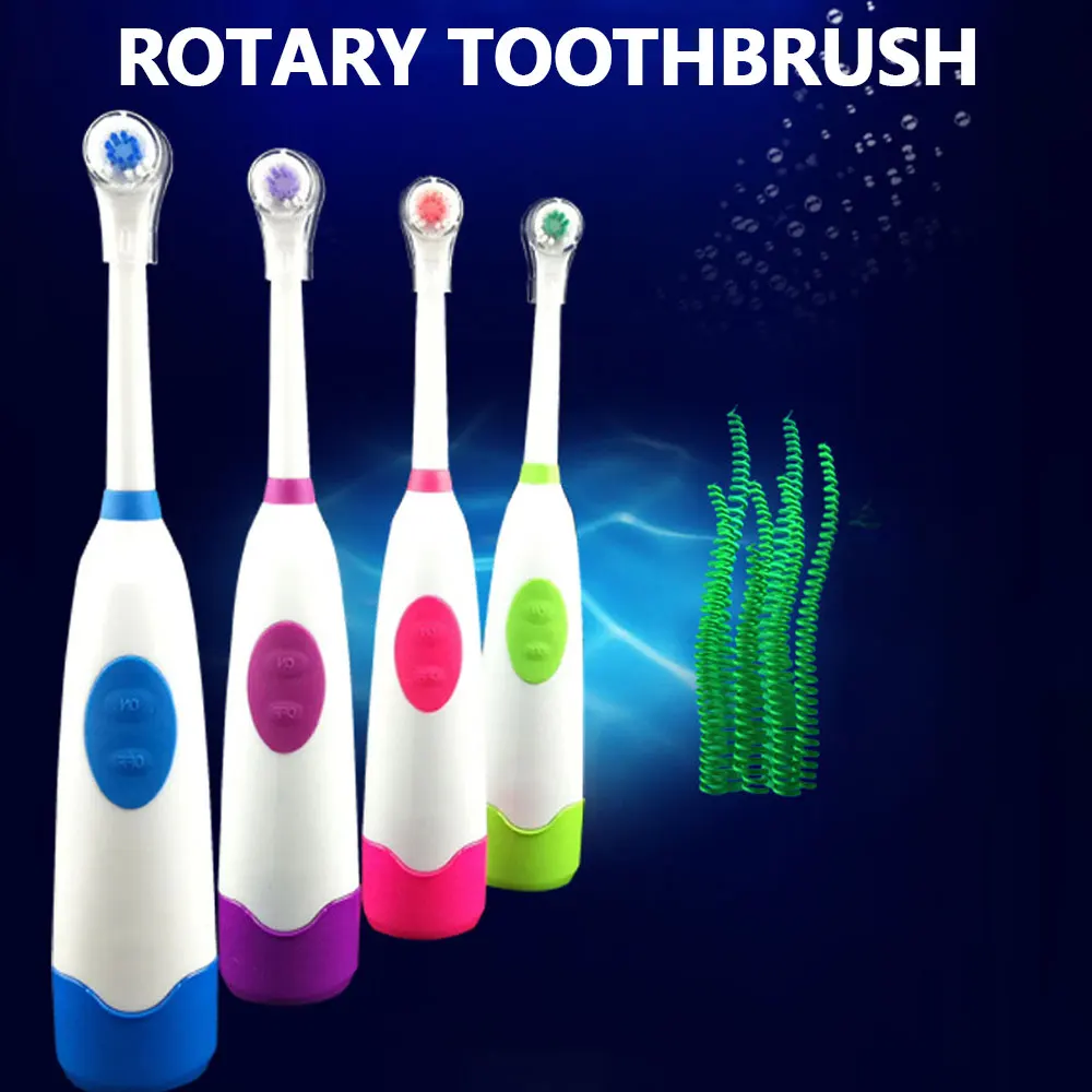 1 Set Electric Toothbrush With 2 Brush Heads Battery Operated Oral Hygiene No Rechargeable Teeth For Children | Бытовая техника