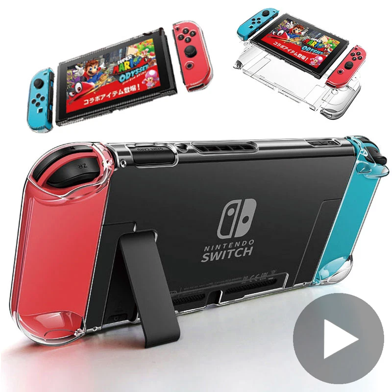 Чехол аксессуары Coque для Nintendo Switch жесткий кожаный чехол Корпус оболочка Joy Con Joycon
