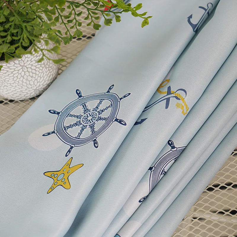 Современные детские занавески с пропеллерами для гостиной столовой спальни. -