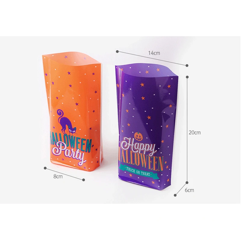 50 шт. Хэллоуин конфеты сумки милый подарок сумка трюк или лечения детский тыквы