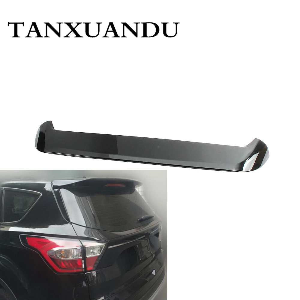 032610 роспись Черный Блеск ABS задний багажник спойлер заднего крыла завод B Стиль