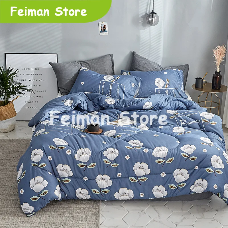 2019 новое зимнее стеганое одеяло с рисунком птицы утолщенное для дома постельные