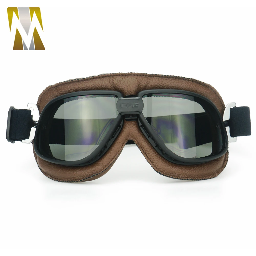 Высококачественные винтажные мотоциклетные очки для курения, шлем для мотокросса в стиле стимпанк, спортивные очки с УФ-защитой для катания на лыжах, скейтборде, солнцезащитные очки