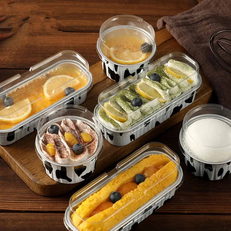 50 шт. упаковка для выпечки коробка пудинга мороженого торта алюминиевая фольга