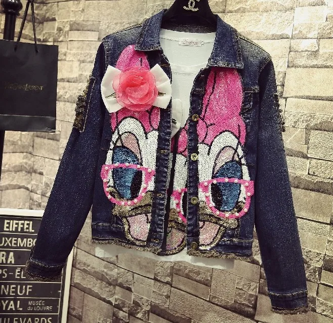 Женский жилет с вышивкой и блестками повседневный для студенток весна лето 2019|vest