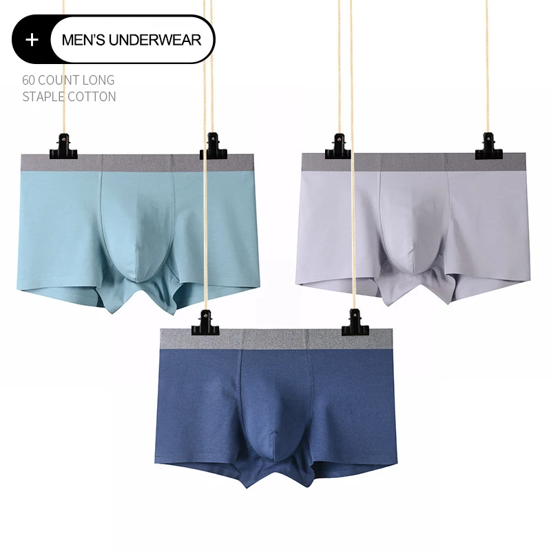 

Трусы-боксеры мужские, хлопковые, антибактериальные, дышащие, трусы до середины талии, размера плюс