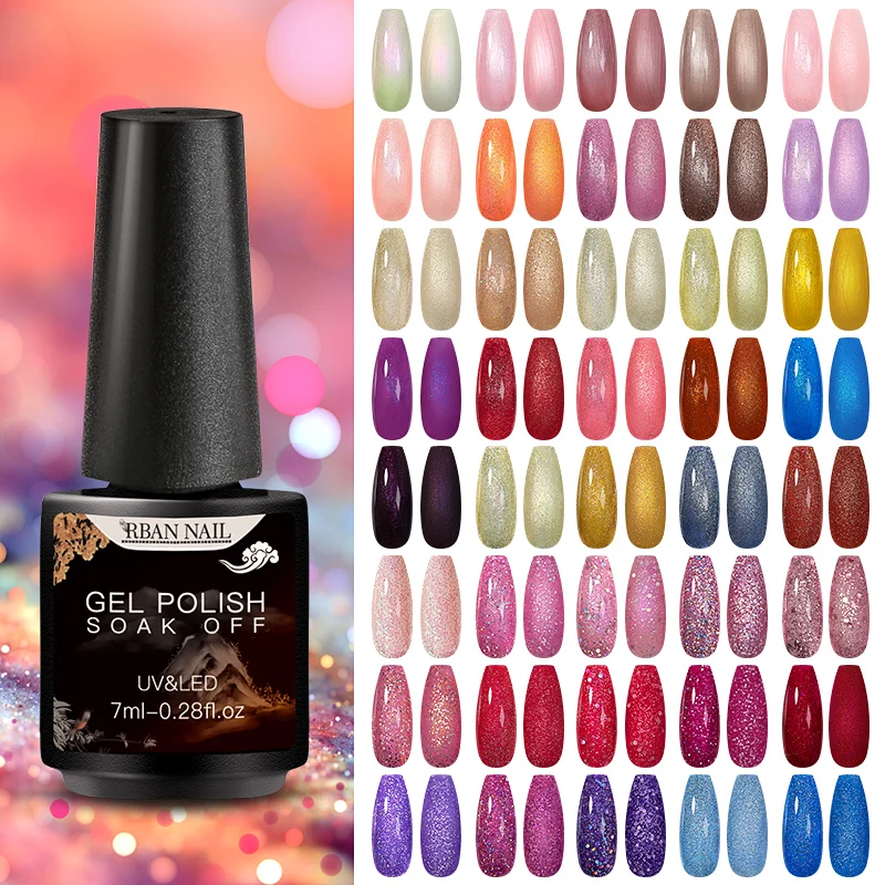 

Цветной Блестящий Гель-лак голографическая полупостоянная впитывающая УФ-Светодиодный УФ-лак для дизайна ногтей светодиодный матовый вер...