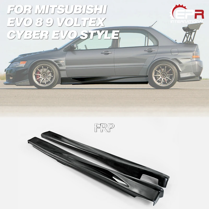 Для Mitsubishi Evolution EVO 8 9 VTX Cyber Evo стиль стекловолокно боковая юбка FRP стекловолокно дверь шаг крышка комплект дрейф гоночная часть