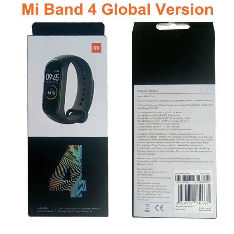 Xiaomi mi Band 4 NFC версия фитнес-трекер mi Band 4 Глобальный умный браслет 5 АТМ водонепроницаемый монитор сердечного ритма шагомер