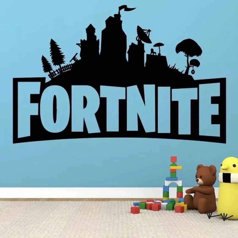 

58*89 Cm Fortnite Large Stickers Bedroom Wall Decoration Stickers Kids Personality Stylish and simple Sticker Birthday Gifts