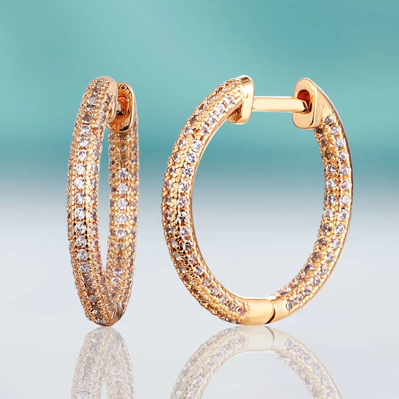 Женские Простые круглые серьги MAIKALE подвески для пирсинга золотого цвета с