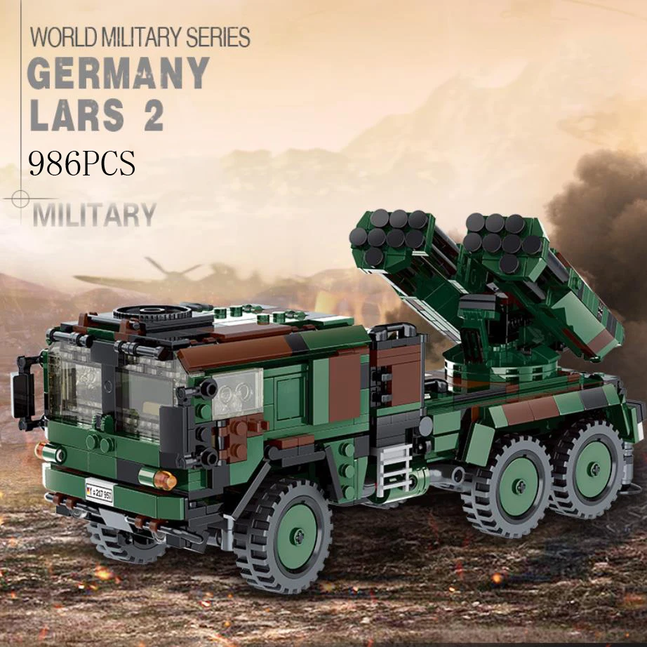 

world war germany military Lars 2 light rocket gun system batisbricks building block ww2 assemble model brick toys collection