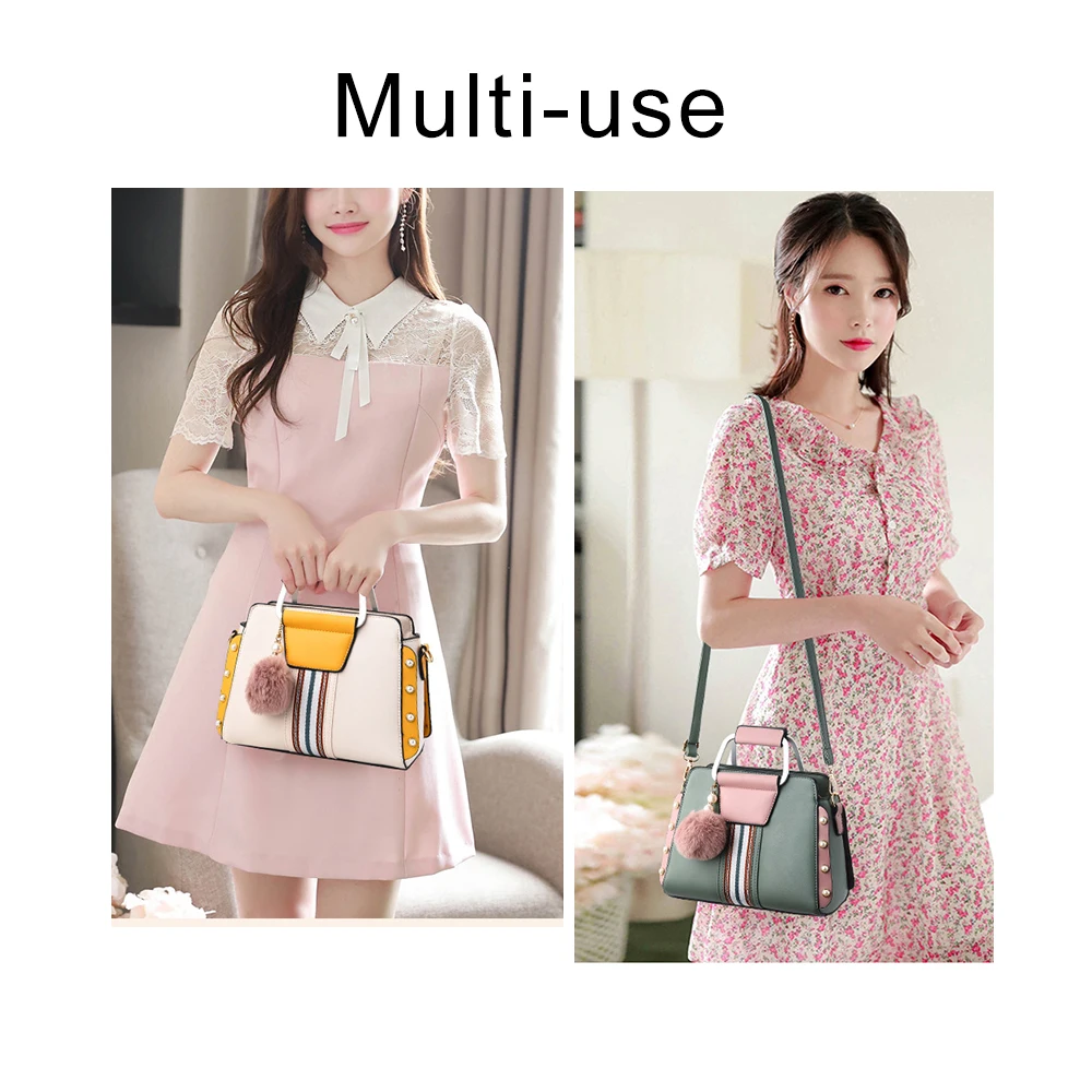 Сумка на плечо с помпоном для женщин Роскошная сумочка повседневный тоут