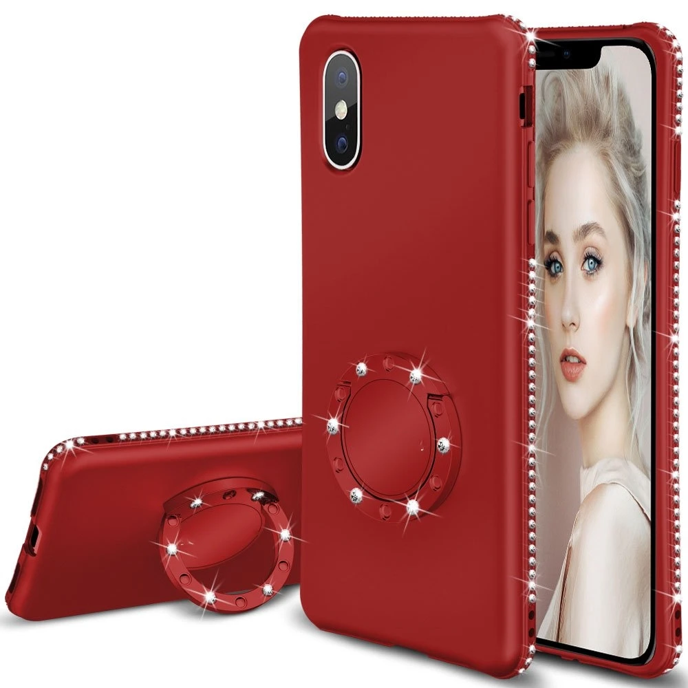 Алмазный чехол для Xiaomi Redmi Note 7 6 5 Pro Red mi 6A K20 Чехол 9T 9 8 SE A2 Lite Play Ring Kickstand Case |
