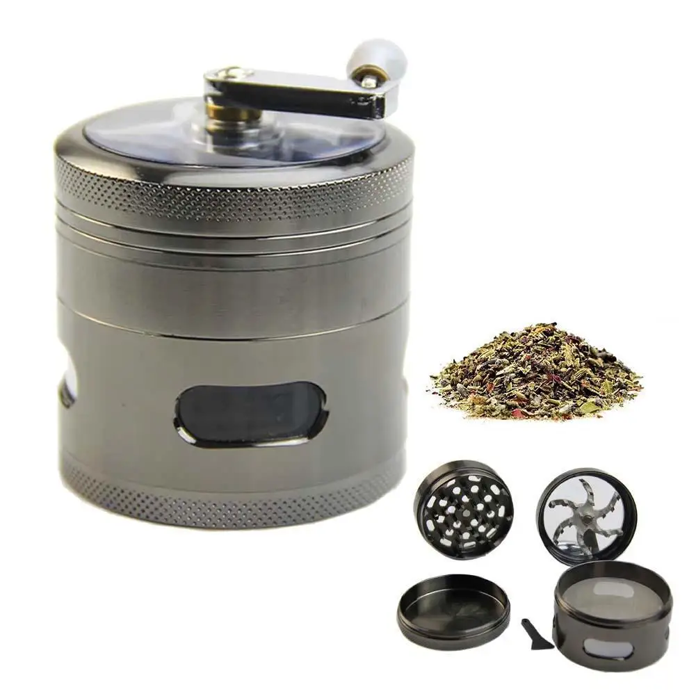 Новая ручка мельница Мясорубка 4 слойная 2 5 &quotтравы табака для специй дробилка