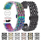 Ремешок из нержавеющей стали для Xiaomi Huami Amazfit GTR 2, 47 мм, 42 мм, ремешок для часов Amazfit Stratos 3 GTS Bip S 20 мм, 22 мм