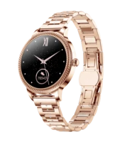 2021 lady smart watch ak38 with steel strap women smart bracelet watch