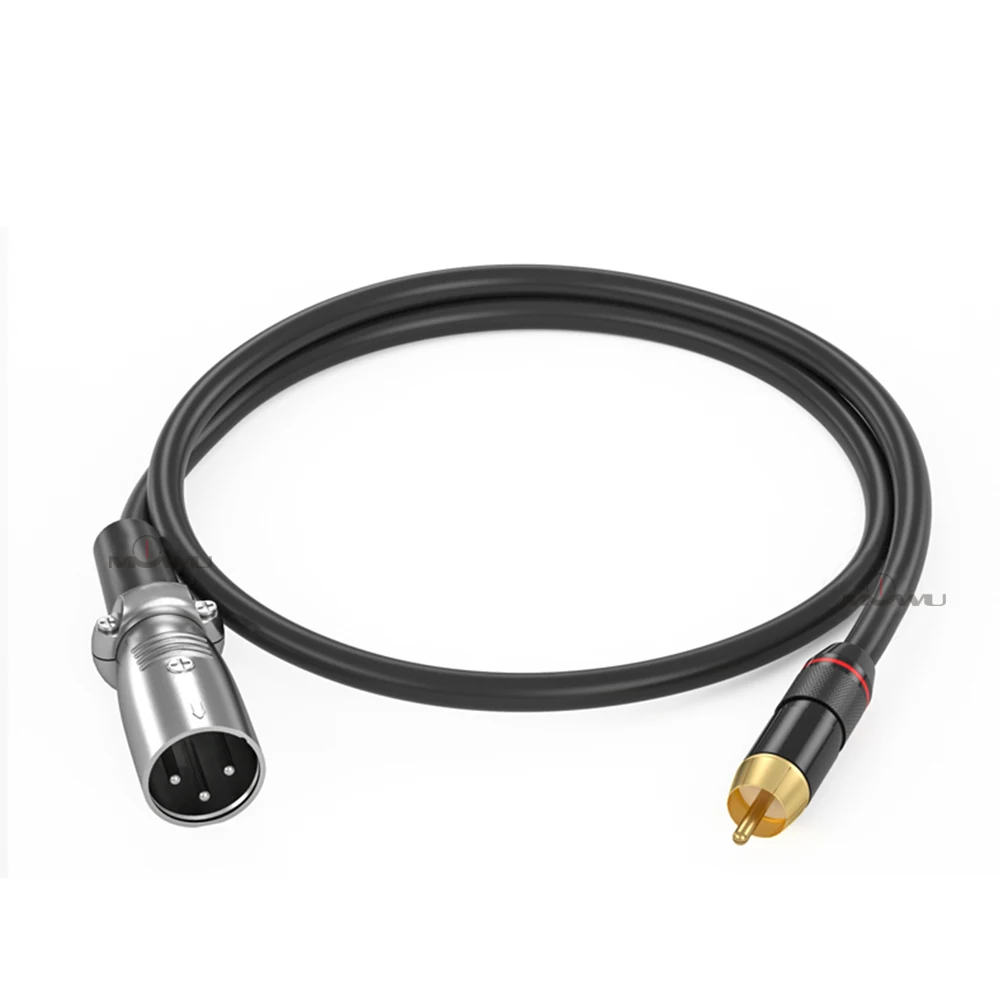 MOWU аудио кабель обычный 3-контактный XLR гнездо к RCA для мужского усилителя миксер M